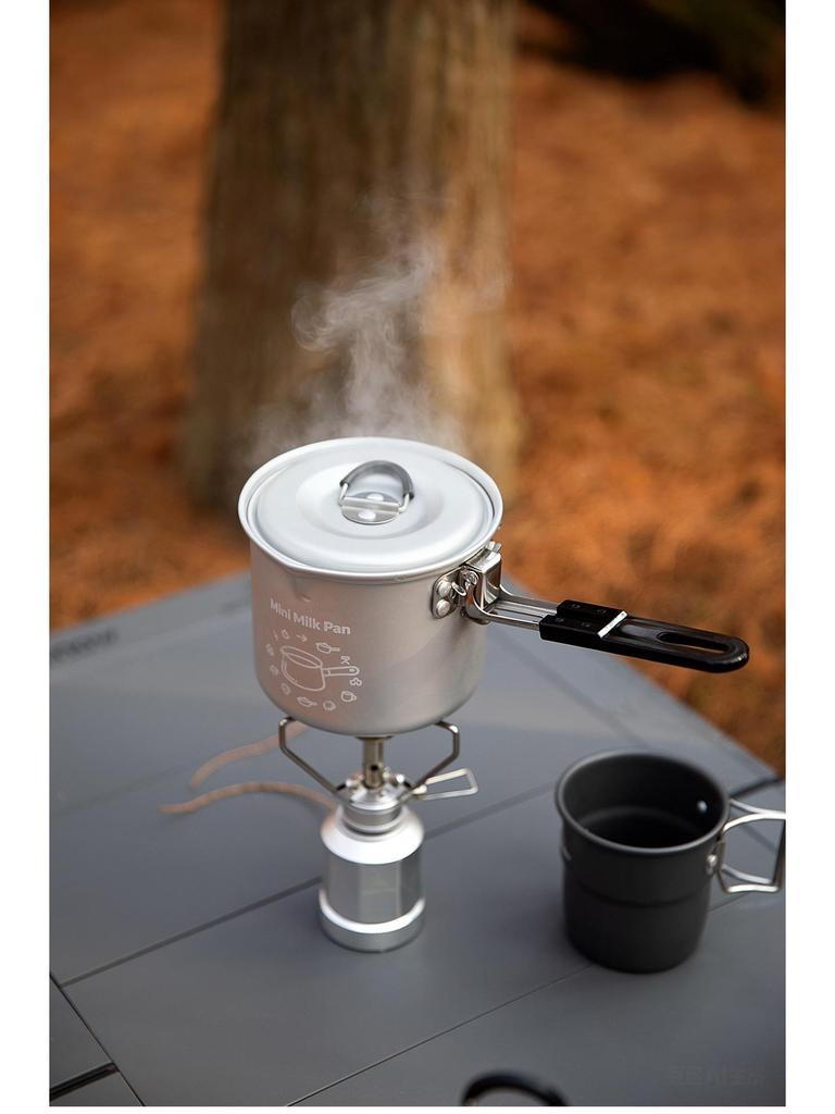 Portable Aluminum Alloy Milk Pot for Outdoor Camping and Picnics - Lightweight Kettle and Stew Pot