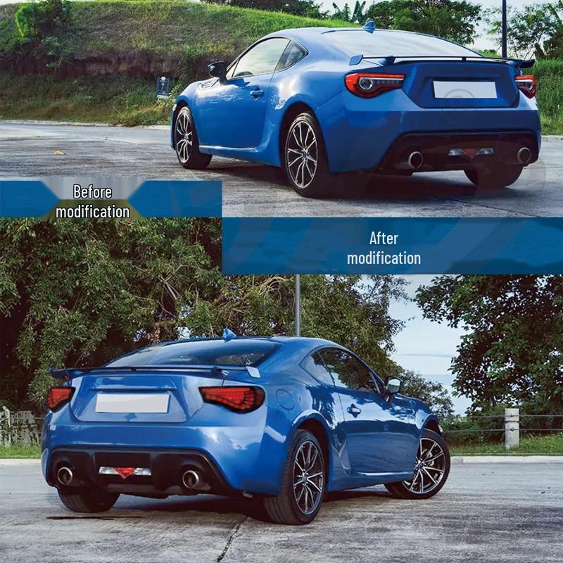 Compatible Taillight Assembly for Toyota 86/Subaru BRZ: LED Daytime Running Lights, Flowing Turn Signals, Dragon/Fish Scale Design