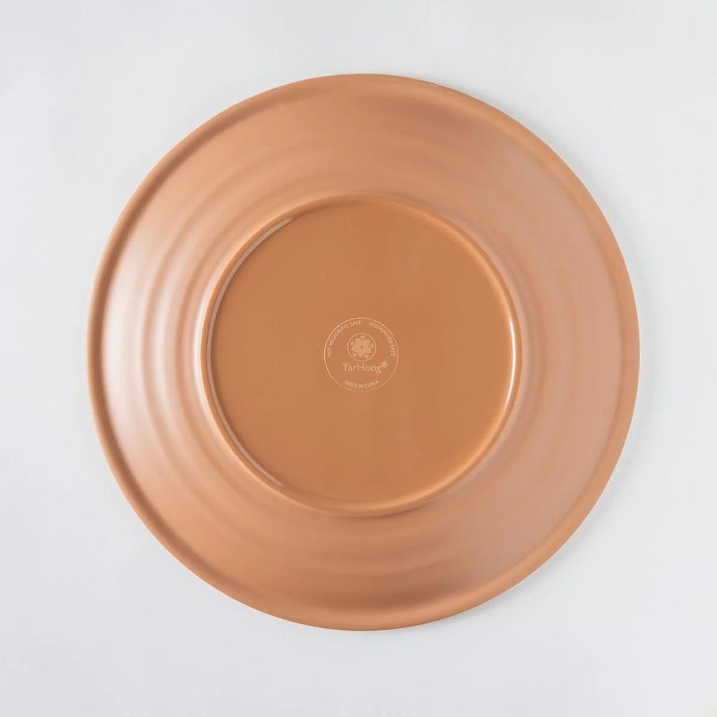 TarHong Rio Medallion Dinner Melamin Spülmaschinenfest Perfekt für Draußen und PAN1105DPMB Teller, 27cm, Bruchfestes Geschirr, Kunststoff, Sicher, Stilvoll,
