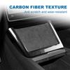 ABS Carbon Fiber Wireless Charging Frame Trim Cover For Tesla Model 3 Highland 2024 Model Y Juniper 2025 2026 2027 Accessories