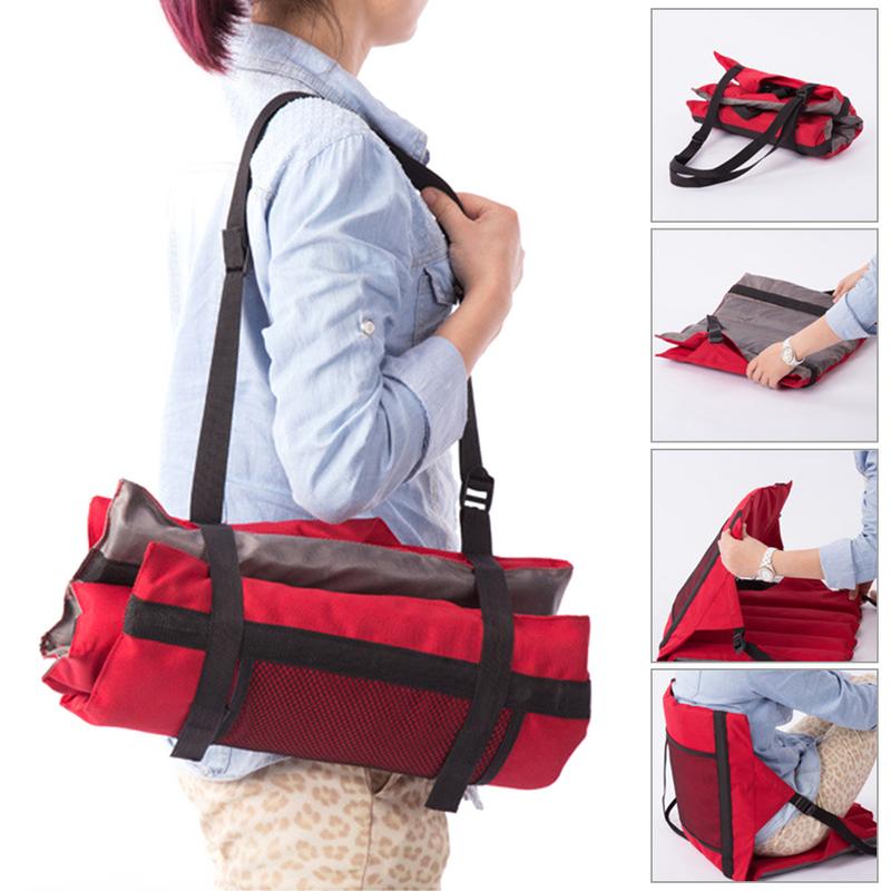 Portable Camping Chair Mat Foldable Backrest Cushion Lightweight Outdoor Garden Single Lazy Chair Picnic Stadium Seats Chairs