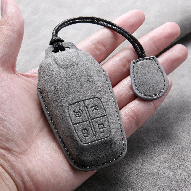 Car Key Case Cover For Ferrari F430 488 458 F12 Roma 812 F8 Leather Car Key Shell Accessories