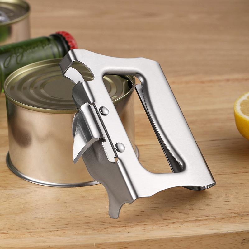 1PCS Stainless Steel Beer Can Opener Multifunction Grasp Manual Bottle Screwdriver Kitchen Gadgets Portable Multitool