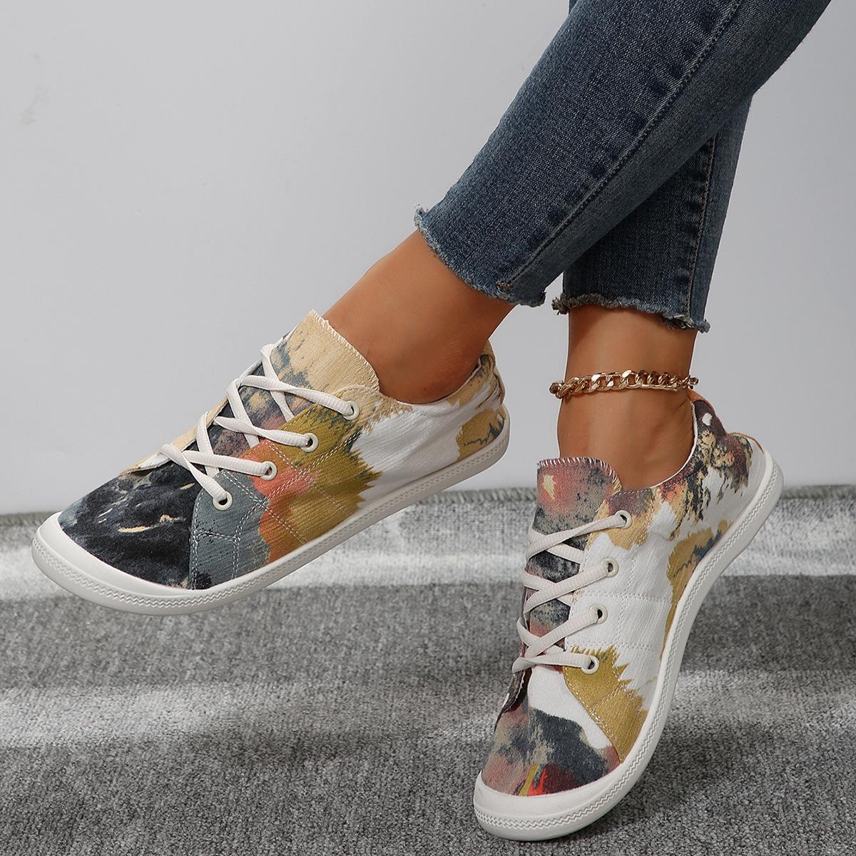 

Парусиновые туфли, одинарные туфли на плоской подошве, женские повседневные и легкие, туфли-лодочки на одну ногу 38 оранжевый