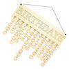 Calendar Plaque Wooden DIY Craft Reminder Board Decoration Hanging Birthday Calender