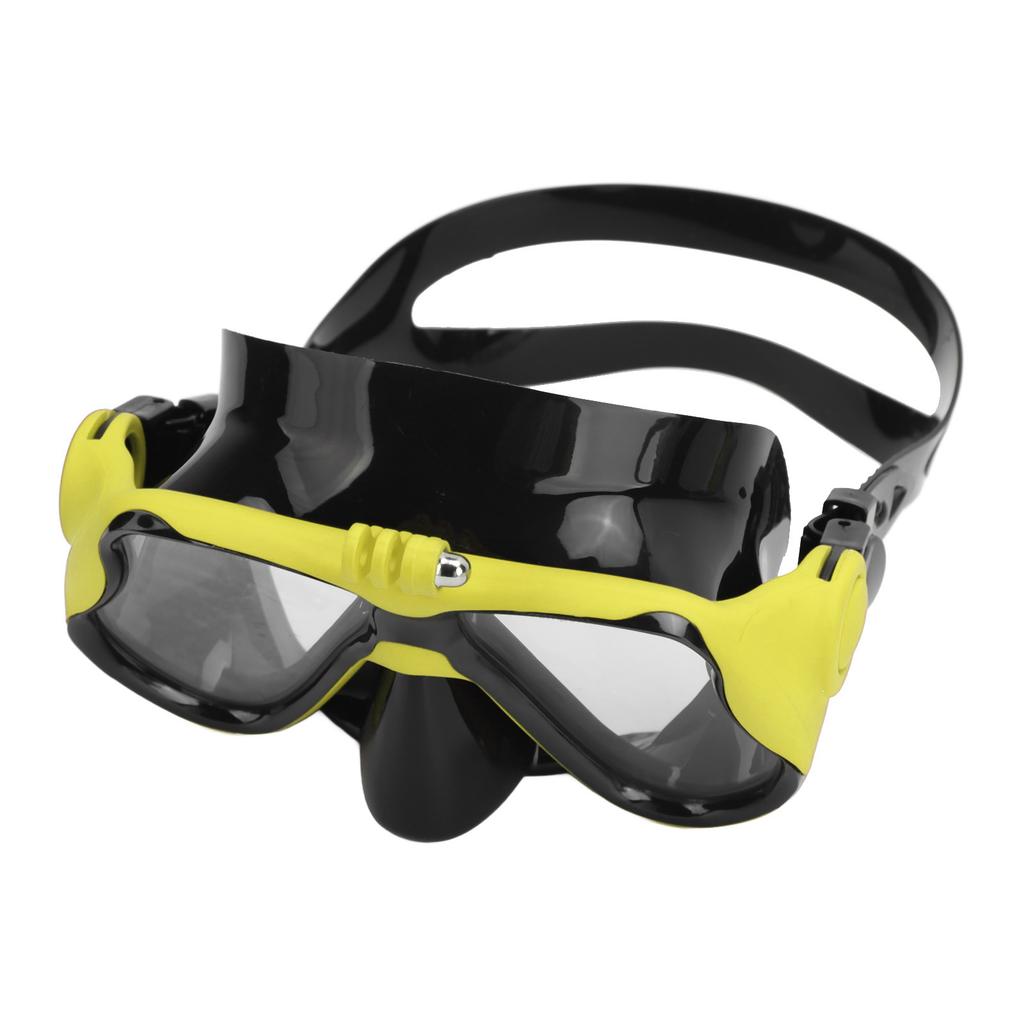 Action Camera Diving Goggles Professional Prevents Fog Tempered Lens Diving Face Cover with Mount
