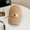 Summer Outdoor Sun Protection Baseball Cap With Embroidered Letters For Women And Teens