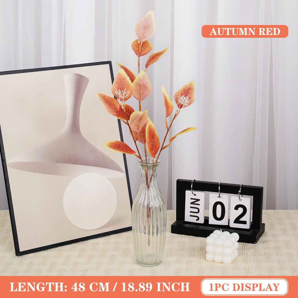 1PC Artificial Eucalyptus Leaves Simulation Plant Garden Home Wedding Desktop Party Decoration
