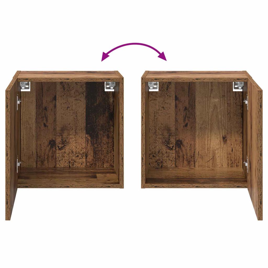 TV Wall Cabinet 40.5x30x40cm Reclaimed Wood Engineered Wood