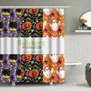 Halloween Muster Duschvorhang Set Für Badezimmer Dekoration Waschbarer Polyesterstoff Mit Spukhaus Geist Design In Multip