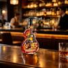 Gitarrenförmige Weinflaschenform Flasche, Dekanter mit großem Fassungsvermögen, Schraubverschluss Borosilikat Dekoratives Barzubehör Glas Bier zur Lagerung Und