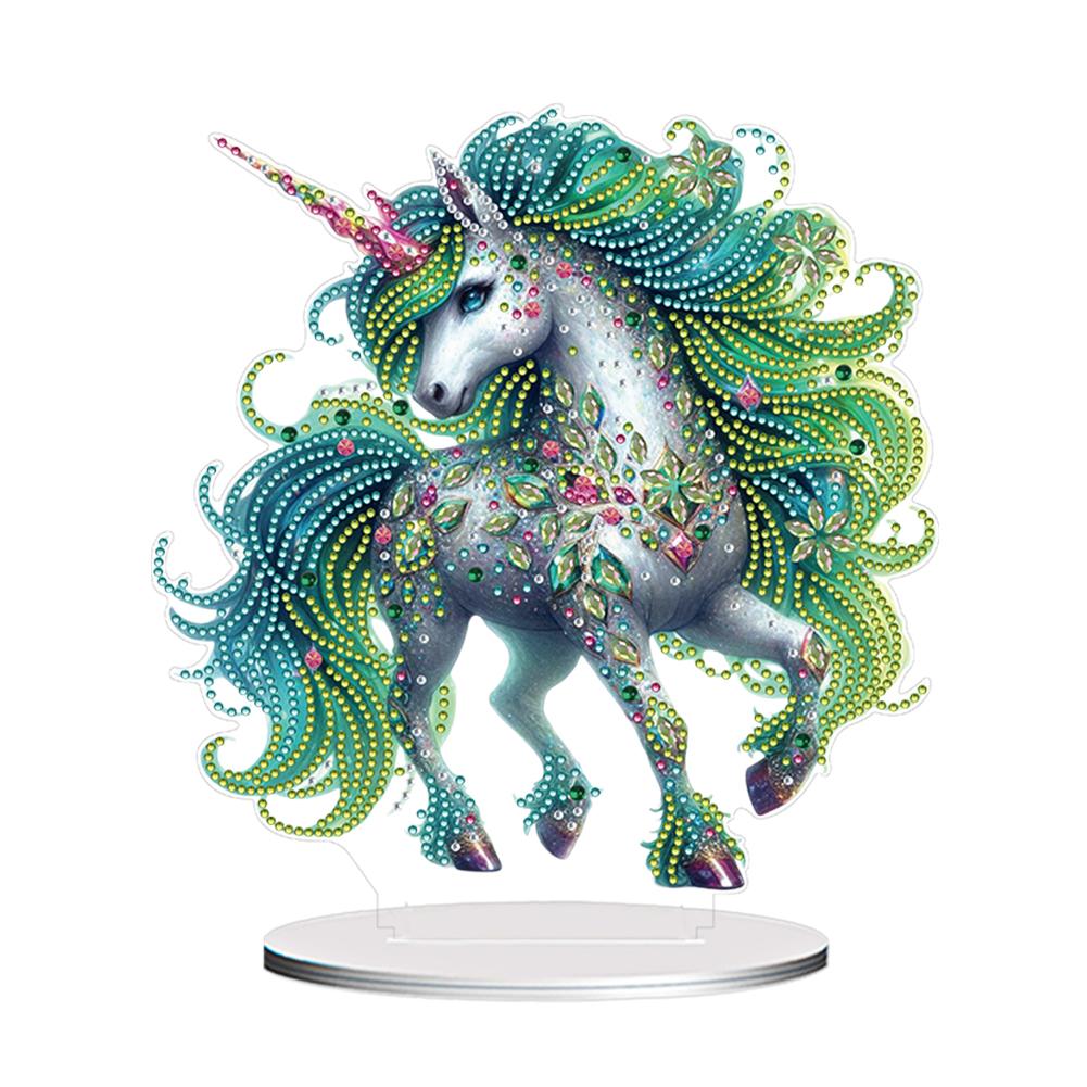 Acrylic 2D Flat Print Animal DIY Diamond Painting Desktop Ornaments Kit Acrylic 2D/Flat Animal DIY for Home Office Desktop Decor