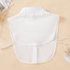 Women's Lace Pointed Neck Chiffon Fake Collar, Fashionable and Versatile, Personalized Decoration, Detachable Fake Collar