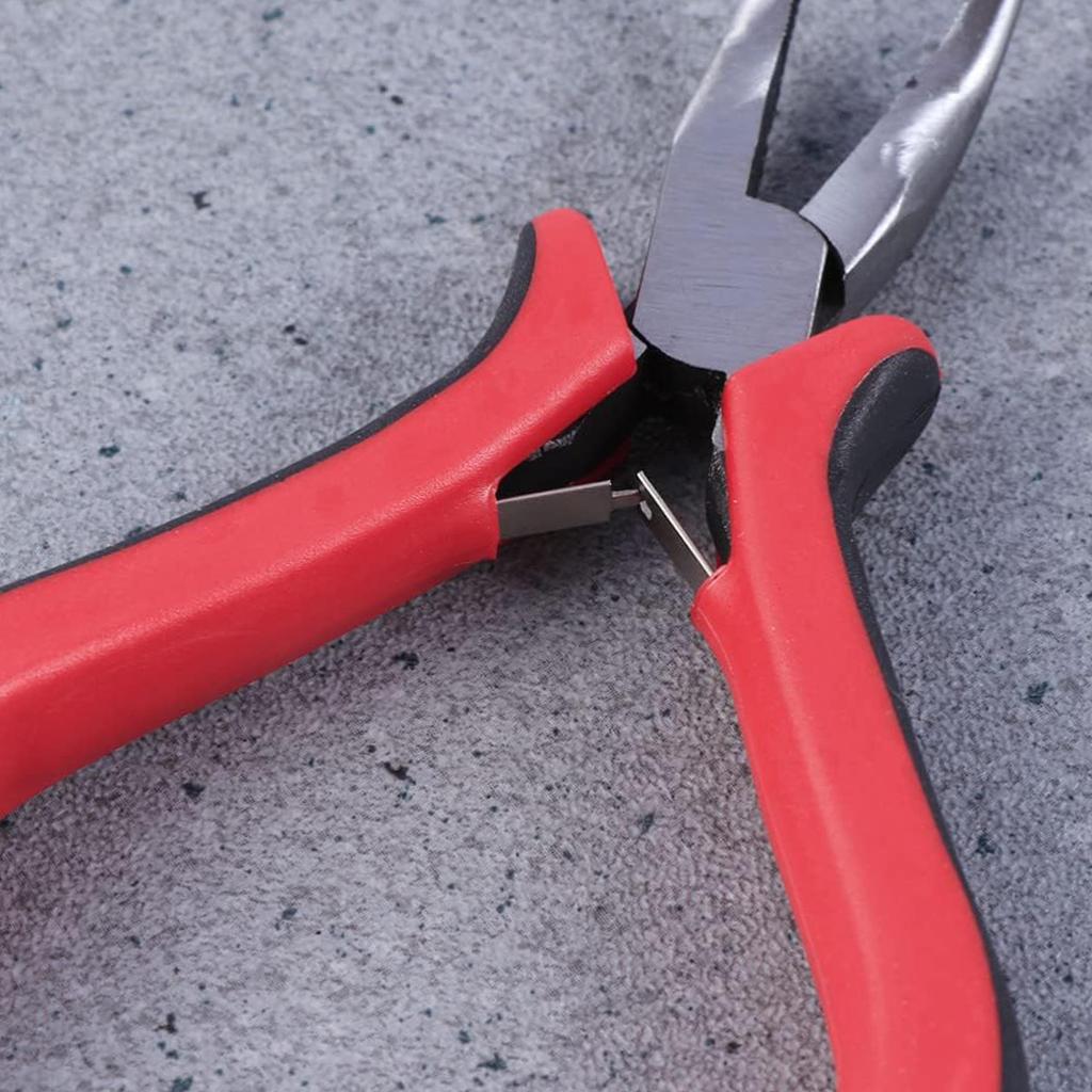 1 Stück Haarverlängerungszange, Werkzeugset, Pinzette für Haarverlängerungen, Nano-Ring/Mikroperlen, Stahl-Haarverlängerungszange