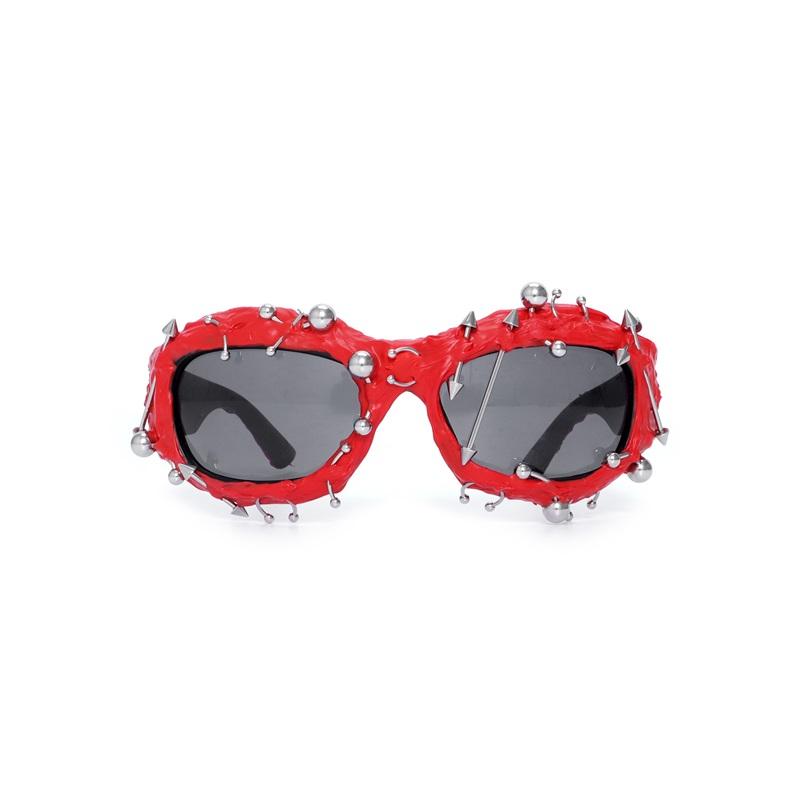 Trendy Fashionable Punk Vinyl Glasses For Men And Women Unique Style Retro Black Eyewear Stylish Glasses For Daily Wear And Special Occasions