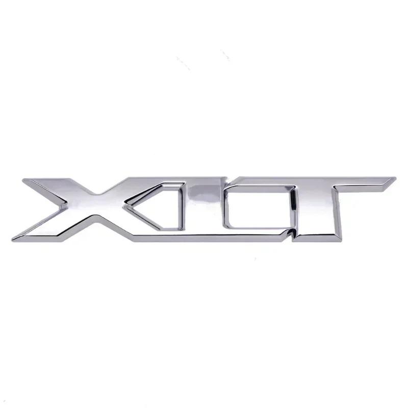 3D Metal Chrome Red Black Logo XLT Emblem Car Badge Rear Trunk Decal For Ford RANGER XLT Stikcer Accessories