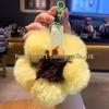 For You, Sakura: Cherry Blossom Plush Keychain - Cute Gift for Couples & Bags