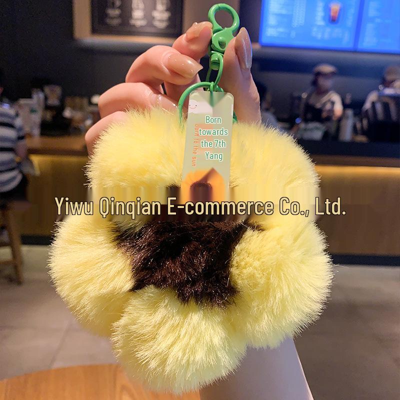 For You, Sakura: Cherry Blossom Plush Keychain - Cute Gift for Couples & Bags