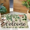1Pcs Anti Fatigue Kitchen Rugs,   Fresh Flower Print Waterproof Non-Slip Thick Cushioned Kitchen Mat Heavy Duty Comfort Standing Mat for Kitchen