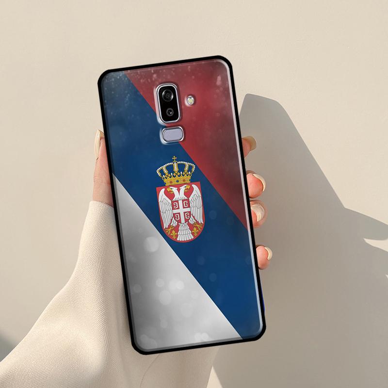 Cool Serbia Flag Cover For Samsung Galaxy J4 J6 Plus 2018 A6 A7 A8 A9 J8 J1 2016 A3 A5 J3 J7 J5 2017 Case
