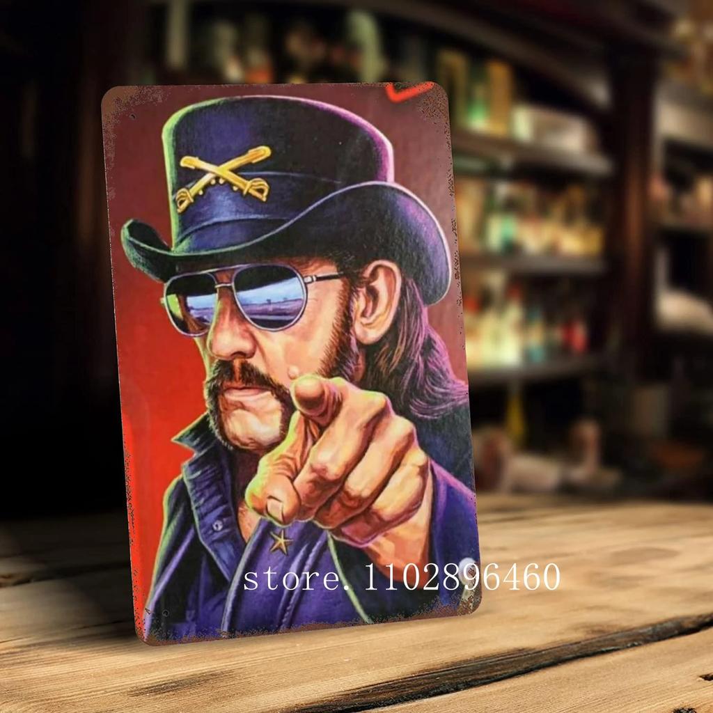 Lemmy kilmister Metallschilder & Schilder Wanddeko Vintage Blechschilder Captain Metall Poster Dekor für Bar Pub Club Wanddekoration
