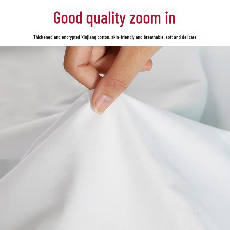 Pure White Cotton Dormitory Quilt