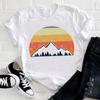Casual Flowers Forest Graphic Women's T-Shirt Summer Blouse Loose 90S Short Sleeve O-Neck Tees Ladies White Tops Female Clothing