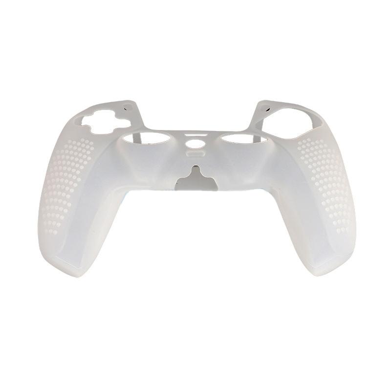 1 Stück Rutschfeste Silikonhülle Skin für PS5 Controller Weiche Hülle Mit Anti-Rutsch-Punkten Daumenstick für Dualsense