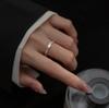 925 Sterling Silver Simple Square Crystal Rings For Women Men Vintage Jewelry Everything Party Gift