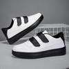 Large size 48 summer white shoes fashion Velcro casual sports board shoes student casual sports shoes men's shoes