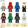 M8091 M8093 M8121 Mirage Assembled Building Block Figurine Toy Ninja With Weapon Bag