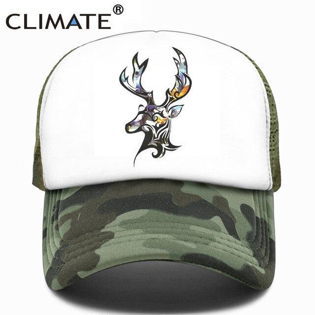 Deer Trucker Cap Men Deer Elk Cool Caps 