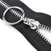Platinum No. 5 Metal Zipper with Pull Tab & Round Ring for Jackets