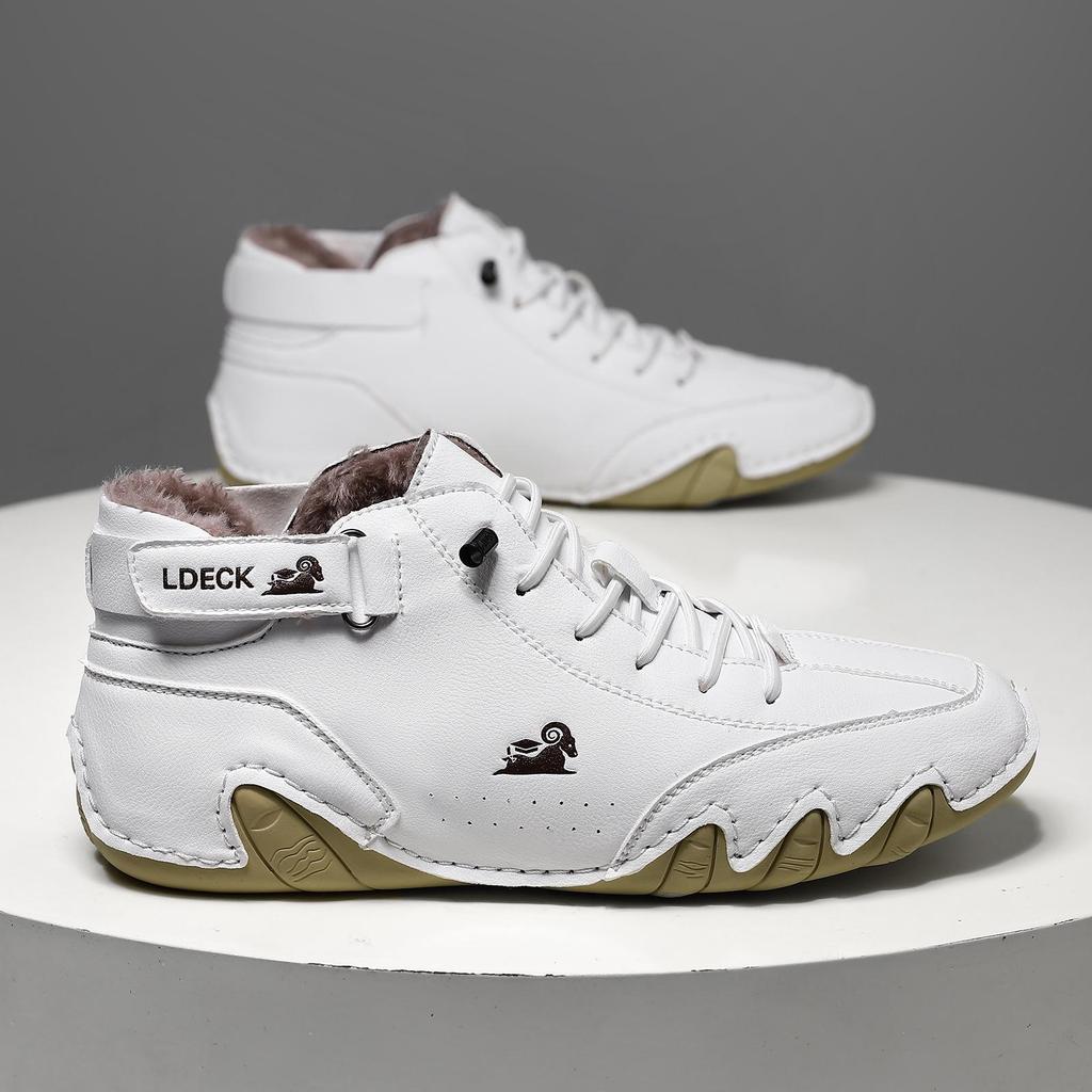 Men's Plus Velvet Martin Boots: Warm, High-Top, Winter Cotton Sports Shoes