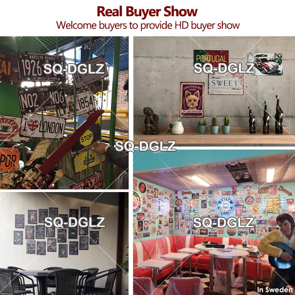 Blume Vintage Zinn Zeichen Wohnkultur Retro Metall Zeichen Shabby Chic Wand Dekor Für Küche Wohnzimmer Esszimmer Metall Platte