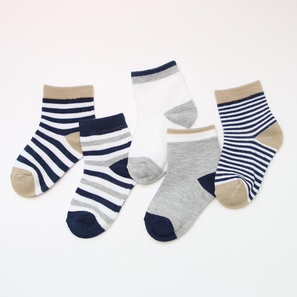 New Striped Baby Socks Spring Autumn Soft Cotton Infant Short Socks Classic Casual Kids Boy Girl Sport Socks