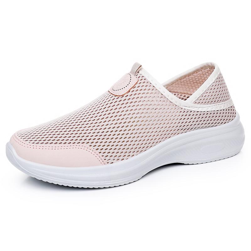 Women's Summer Flyknit Mesh Slip-On Shoes - Mosquito Repellent, Breathable, Comfortable, Versatile Casual Footwear
