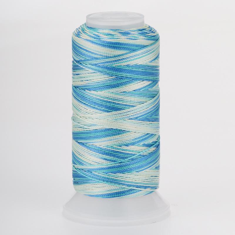 18-Strand Variegated Yarn Bracelet Weaving Cord – Gradient Dragon Scale Koi Thread DIY Material