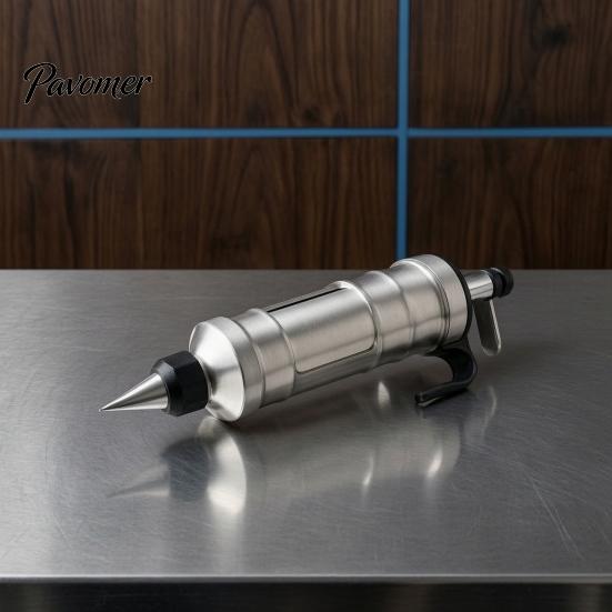 Accessori da Cucina per Pasticceria Acciaio Inossidabile Dosatore Glassa con Ugelli, Pressa Biscotti E Strumento per Torte Strumento Riempimento Bignè Decorazione, Riutilizzabile