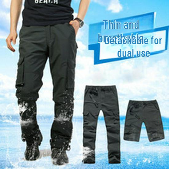 Men's Large Camouflage Multi-Pocket Casual Summer Shorts