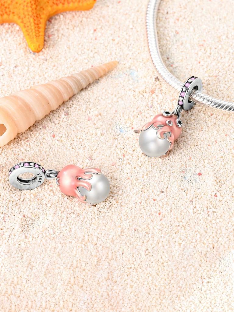 Charms Plata Copper Colors Ocean Octopus Turtle Starfish Beads Pendant For Original Bracelet For Women Diy Jewelry Love Gift