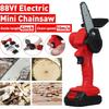 1500W 4inches Wood Cutter Cordless Electric Saw 24V One-Hand Saw Mini Electric Chain Saw