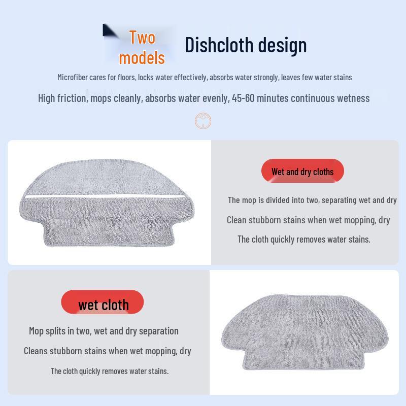 Xiaomi Mijia Robot STYTJ02YM/3C Mop Cloth, Filter, Roller, Side Brush Accessories