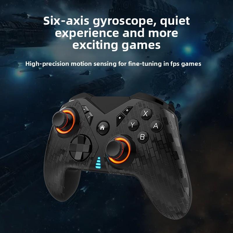 Switch2pro Handle Leather Grip PC Mobile Phone Steam Automatic Macro Gamer Glare Wireless Glare