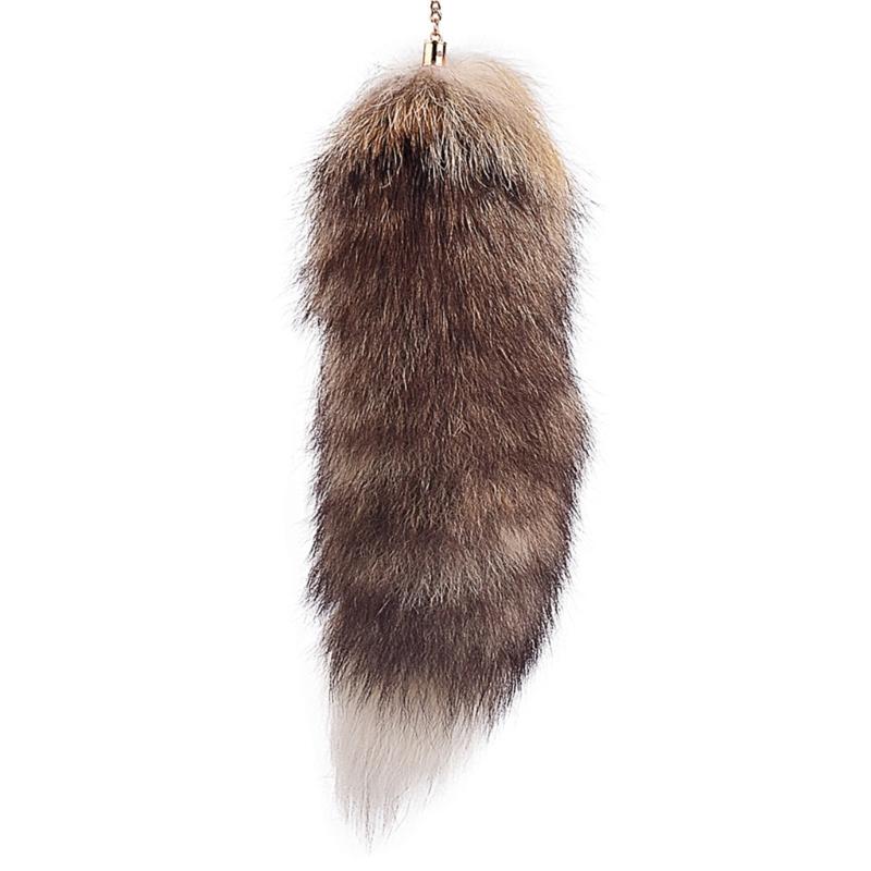Animal Tail Key Holder Purse Bag Charm  Length 19.7Inch