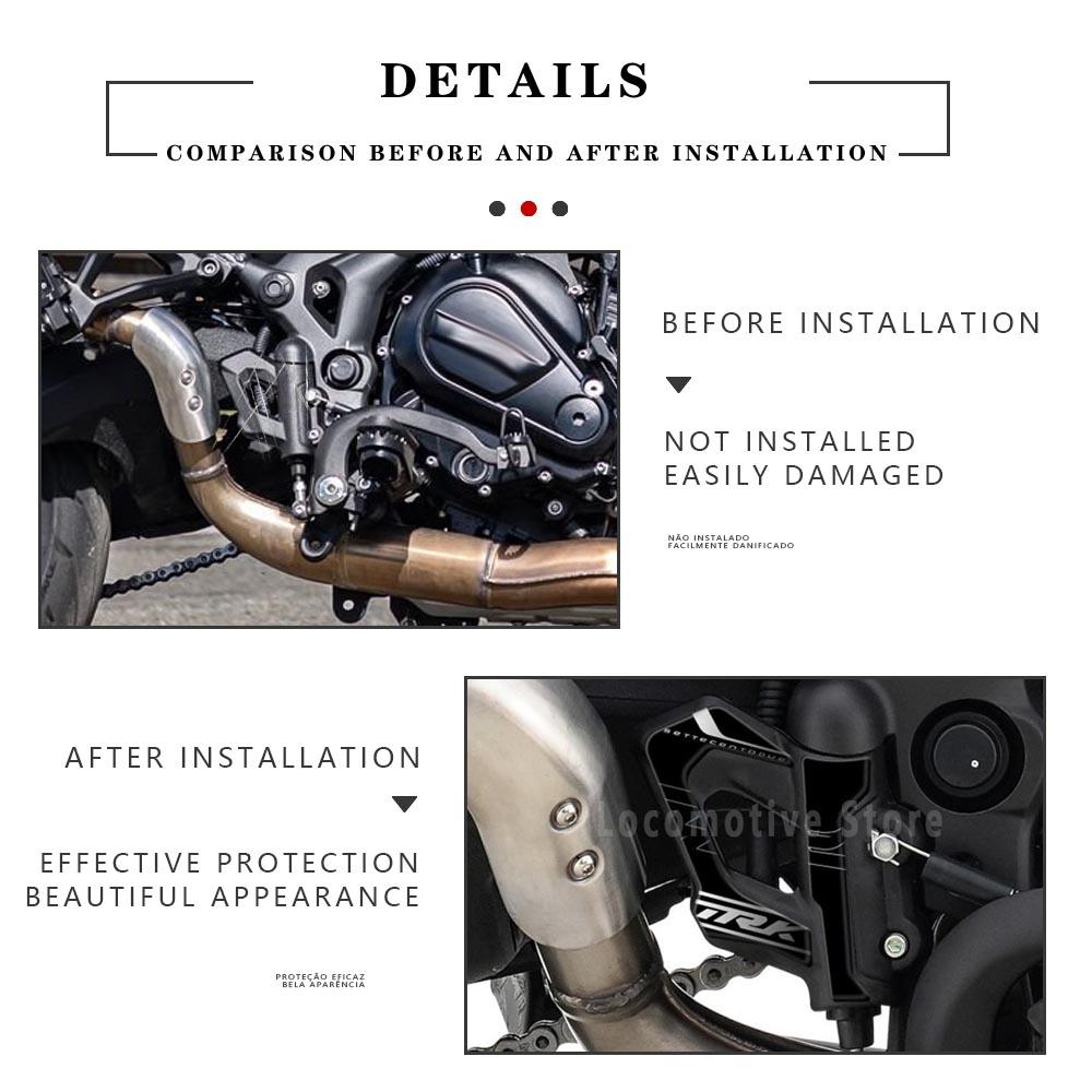 TRK702 Accessories 3D Gel Epoxy Resin Sticker Kit Heel Beat Protection For Benelli TRK 702 TRK 702 X 2023-