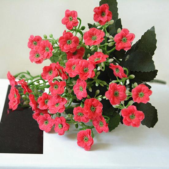 1Pc 6 Branches 36 Heads Simulation Silk Flower Milan DIY Art Wedding Home Decor