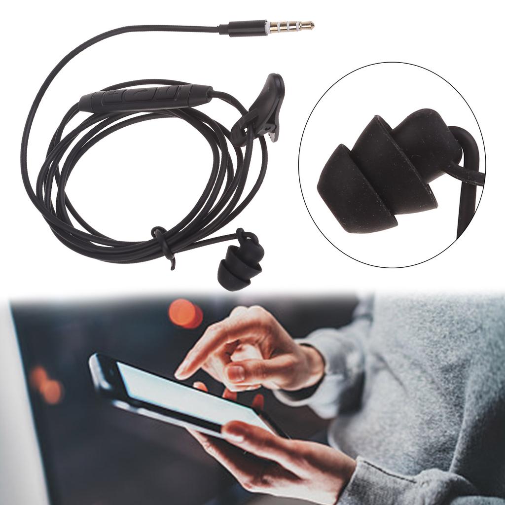 Einseitiger Ohrhörer mit Mikrofon, In-Ear-Stereo auf Mono, einseitiger Kopfhörer, 3,5-mm-Buchsen, Metall, Geräuschisolierung