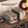 Suporte para Discos de CD de Mesa Suporte para Discos de Vinil Fita Magnética Preto Exibição Armazenamento Coleção Álbum Caixa de Armazenamento