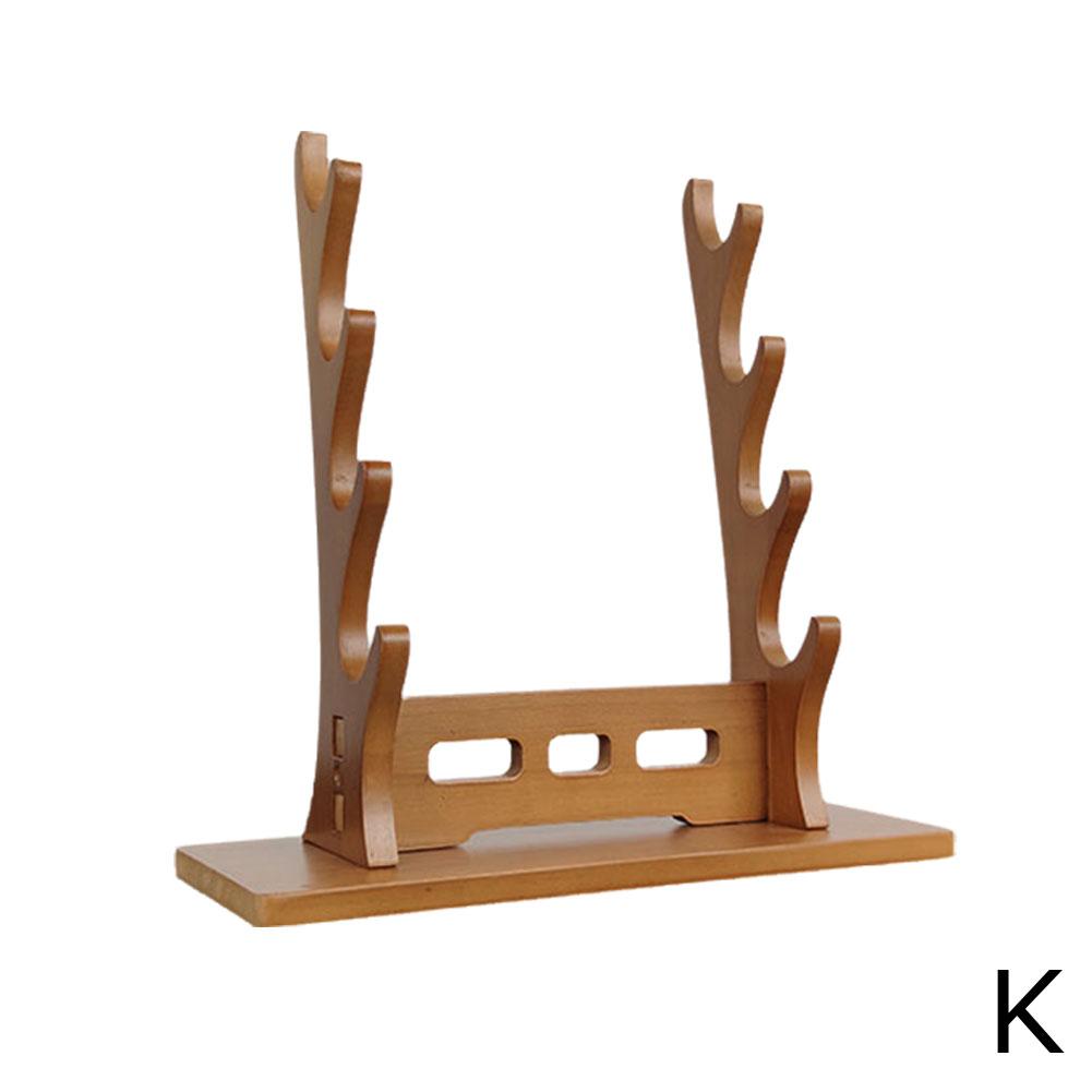 Stand Wooden Katana Storage Shelf Support Holder Samurai Rack Decoration Real size Sword Display Organizer Japanese Room Ka M0B3